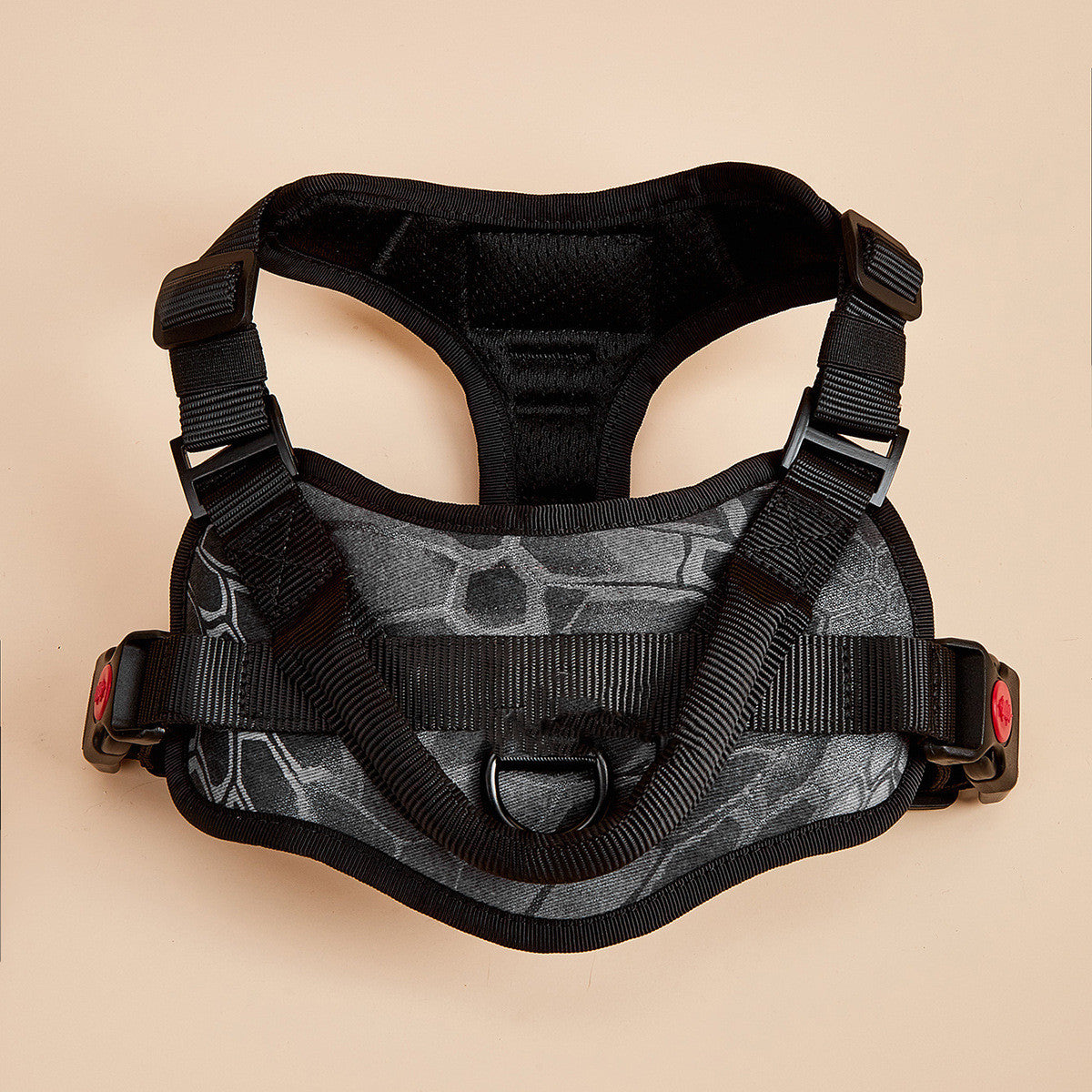 No-pull padded dog harness, Camo Black